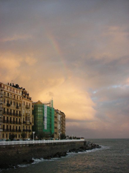 Rainbow at Donostia - San Sebastián, Spain