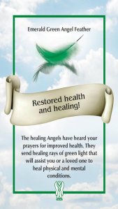 Restored health and healing ~The Angel Feather Oracle Cards