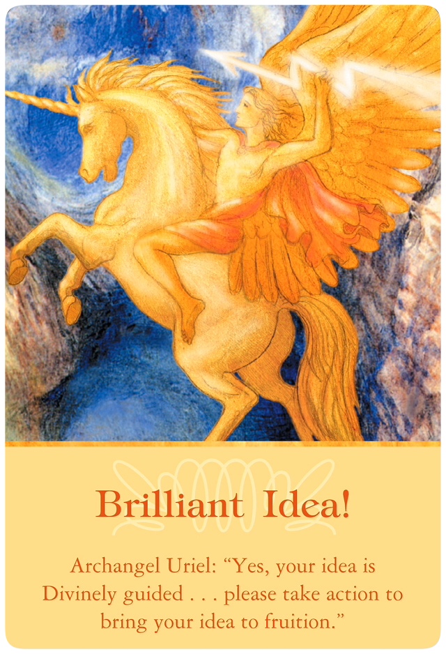 Brilliant Idea! from Archangel Uriel ~ Archangel Oracle Cards