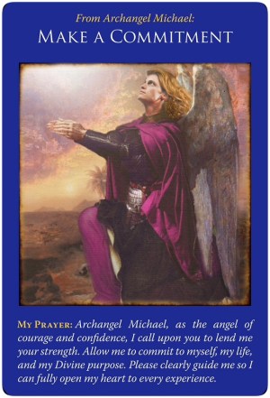 Make a commitment from Archangel Michal Oracle Cards