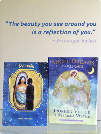 Message from Archangel Jophiel (Mirror of Angel Dreams oracle cards)