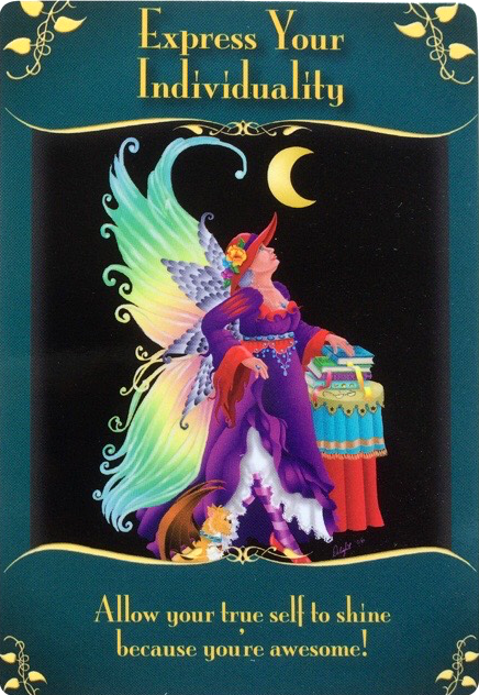 Express Your Individuality from the magical messages from the Fairies Oracle Cards