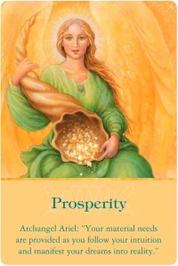 Prosperity from Archangel Ariel of Archangels Oracle Cards