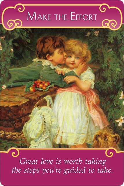 Make the Effort from the Romance Angel Oracle Cards