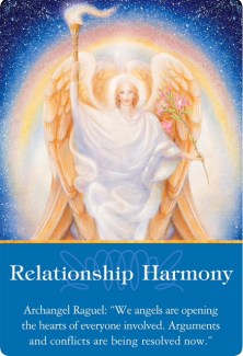 Relationship Harmony from Archangel Raguel of the Archangel Oracle Cards