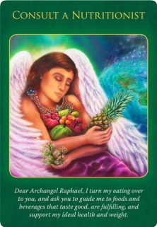 Consult a Nutritionist of Archangel Raphael Healing Oracle Cards