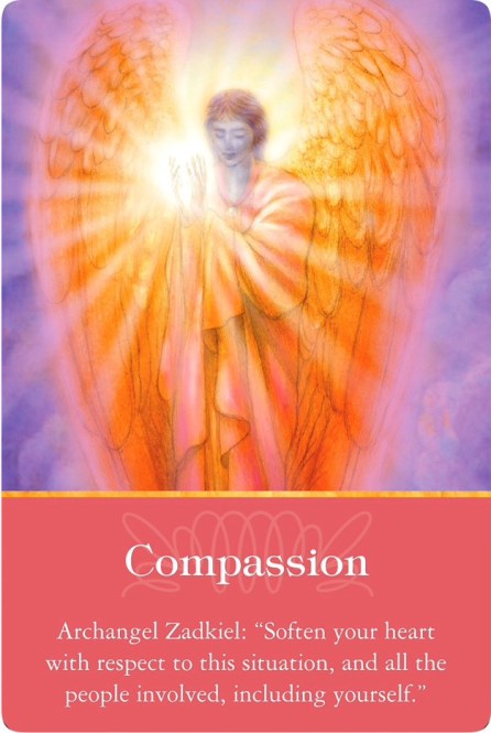 Compassion from Archangel Zadkiel of Archangel Oracle Cards