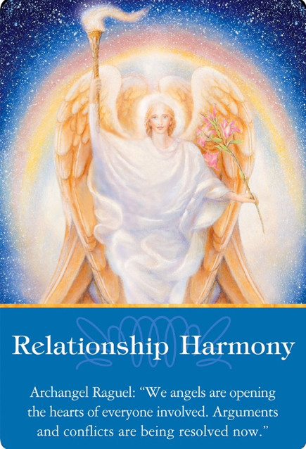 Relationship Harmony from Archangel Raguel of Archangels Oracle Cards