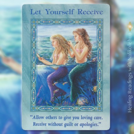 受け取る、受け入れる／Let Yourself Receive マーメイド＆ドルフィンオラクルカード
