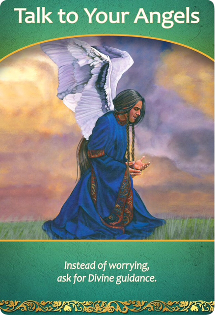 Talk to Your Angels／天使に相談する　ライフパーパスオラクルカードより