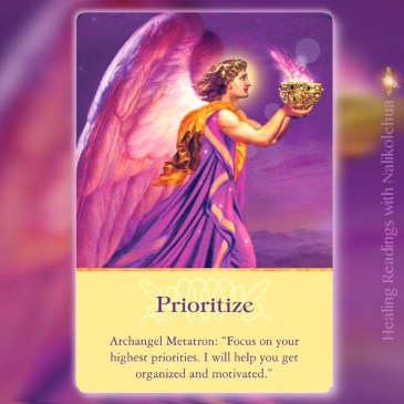 Prioritize／優先順位をつける　大天使メタトロンより　〜大天使オラクルカード