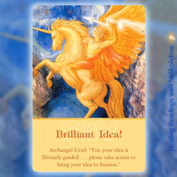 Brilliant Idea from Archangel Uriel of Archangel Oracle Cards