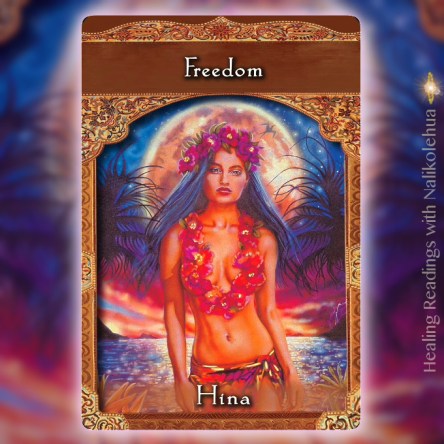 Freedom／自由　月の女神ヒナ　〜アセンディッドマスターオラクルカードより