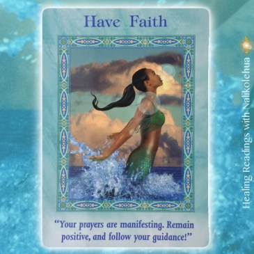 Have Faith／信じる力　マーメイド＆ドルフィンオラクルカードより