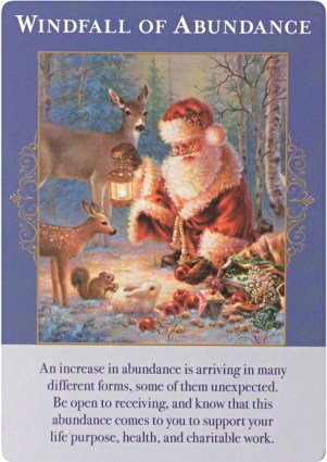 棚ぼた式の豊かさ／Windfall of Abundance　エンジェルオブアバンダンスオラクルカードより