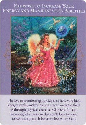 Exercise to increase your energy and manifestation abilities ~ Angels of Abundance Oracle Cards