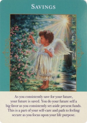 貯蓄／Savings　エンジェルオブアバンダンスオラクルカードより