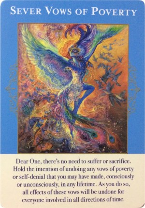 Sever Vows of Poverty ~ Angels of Abundance Oracle Cards