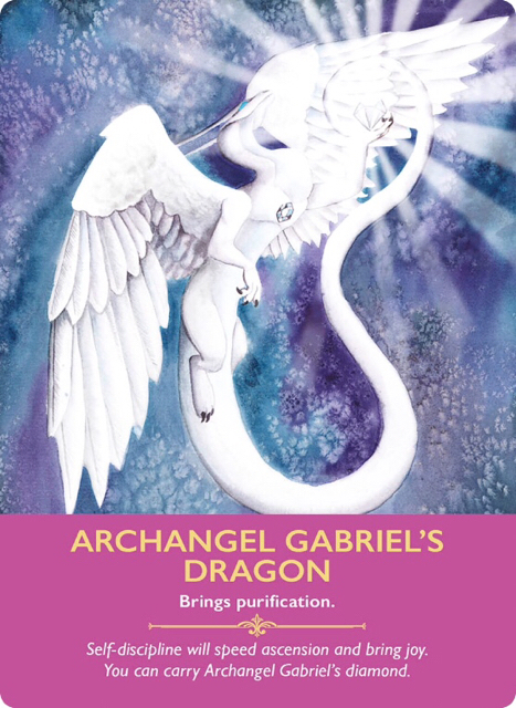 Archangel Gabriel’s Dragon from the Dragon Oracle Cards
