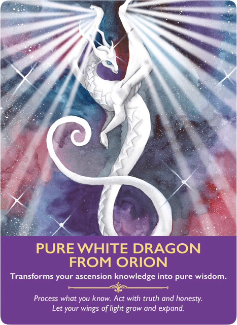 Pure White Dragon from Orion from the Dragon Oracle Cards