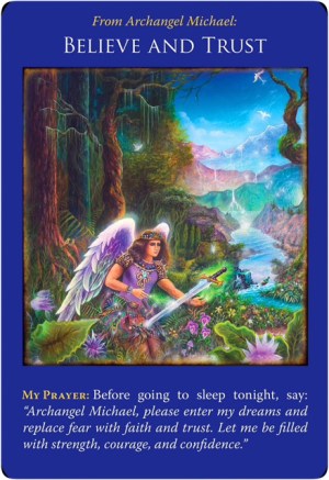 Believe and Trust／確信を持つ　大天使ミカエルオラクルカードより
