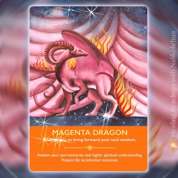 マジェンタドラゴン／Magenta dragon ドラゴンオラクルカードより