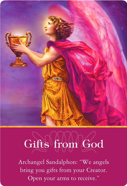大天使サンダルフォンから《Gifts from God／神からの贈り物》〜大天使オラクルカード