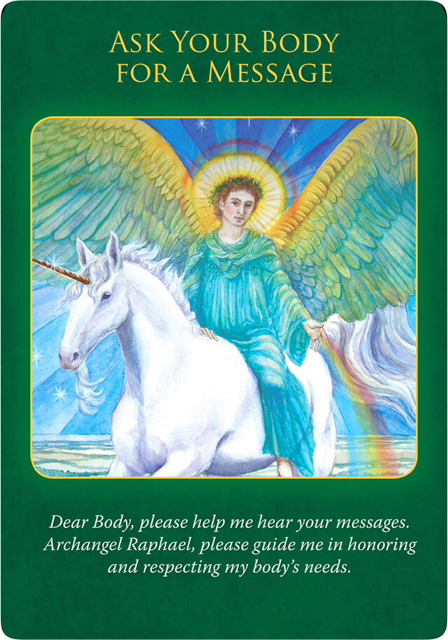 Ask Your Body for a Message from Archangel Raphael Healing Oracle Cards