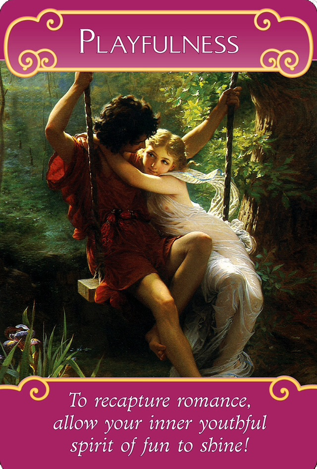 Playfulness from the Romance Angels Oracle Cards