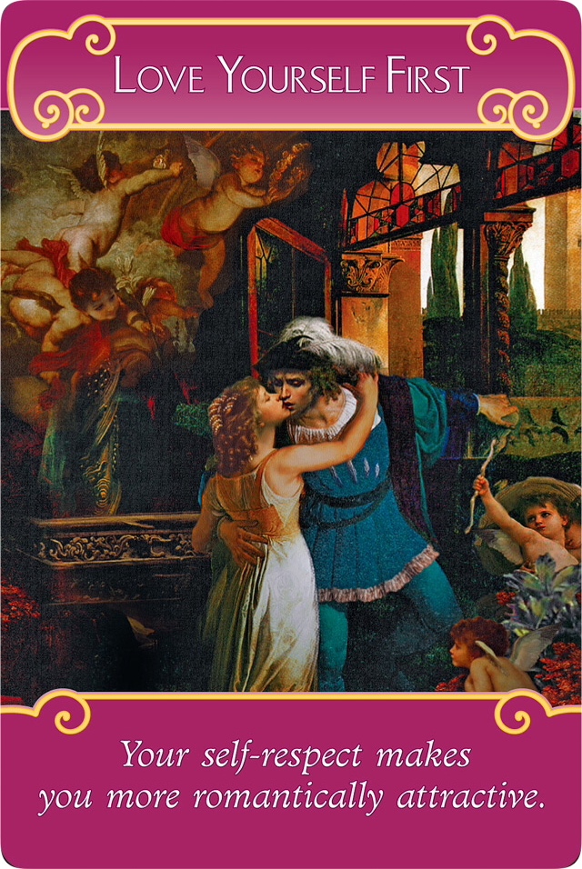 Love Yourself First from the Romance Angel Oracle Cards
