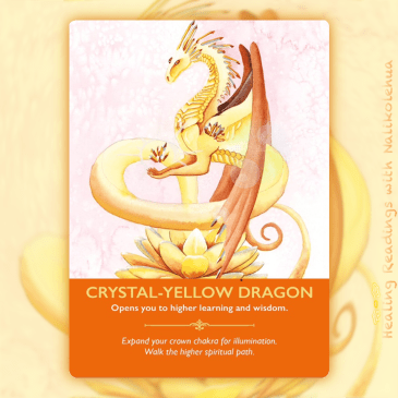 ドラゴンオラクルカードより《クリスタルイエロードラゴン》