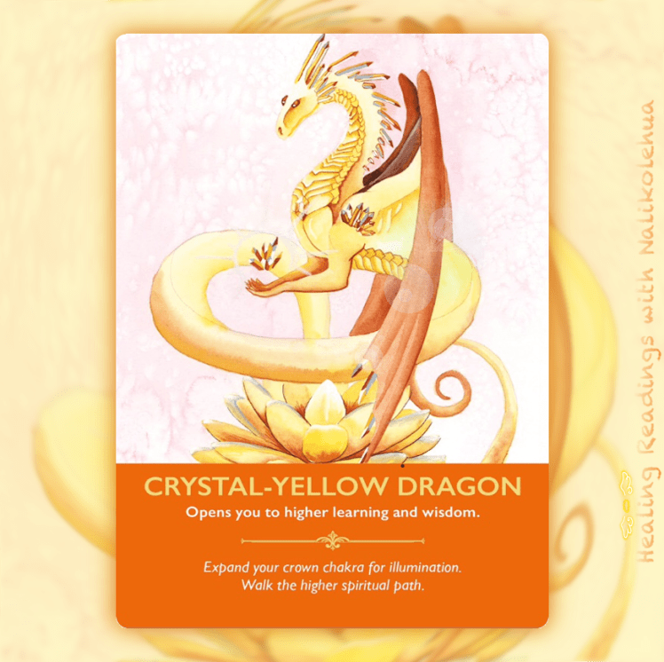ドラゴンオラクルカードより《クリスタルイエロードラゴン》