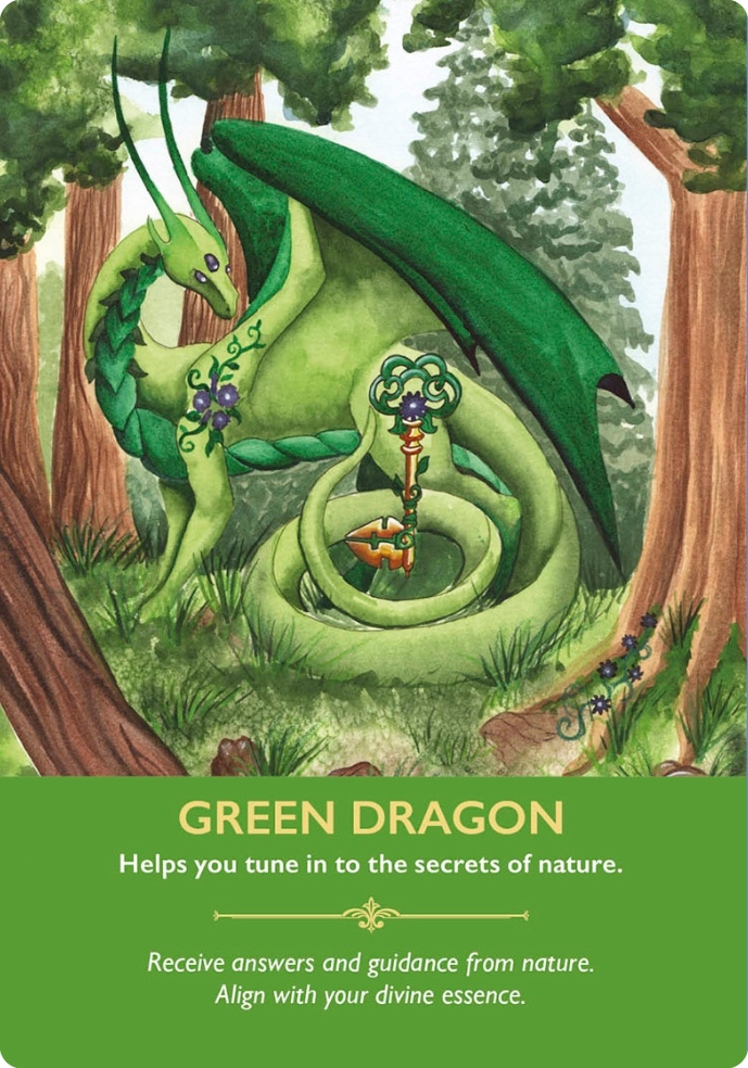 Green Dragon from Dragon Oracle Cards／青竜・蒼竜