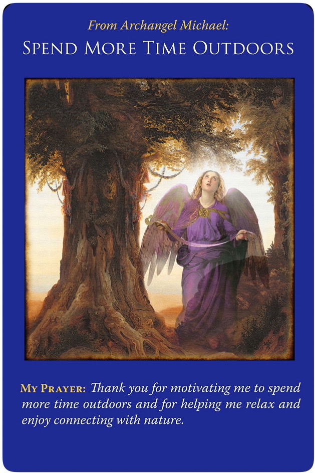 Spend More Time Outdoors／戸外で過ごす時間を増やす　〜大天使ミカエルオラクルカード