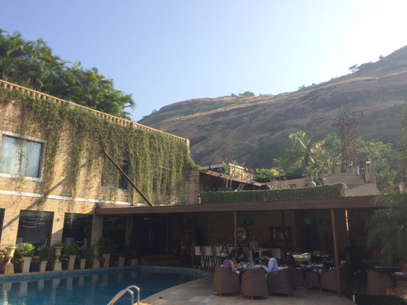 朝食を摂った場所