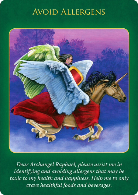 Avoid Allergens (from Archangel Raphael Healing oracle cards)