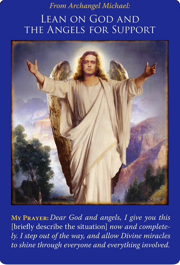 《Lean on God and the Angels for Support／神と天使に助けを求める》〜大天使ミカエルオラクルカードより