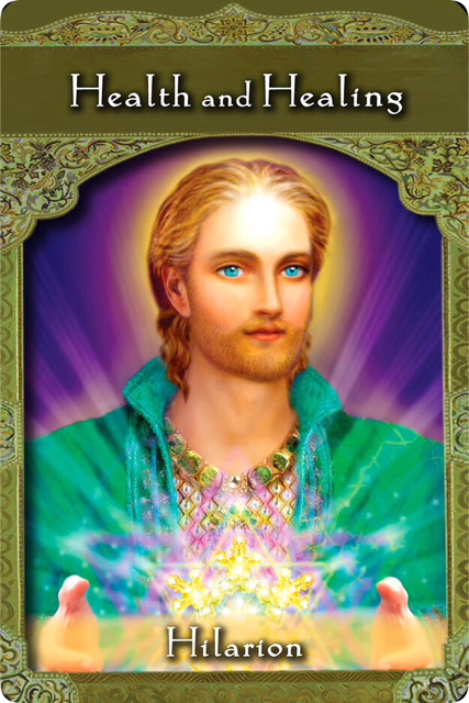 アセンディッドマスターオラクルカードの、ヒラリオンより《健康と癒し》／Health and Healing from Ascended Masters Oracle Cards