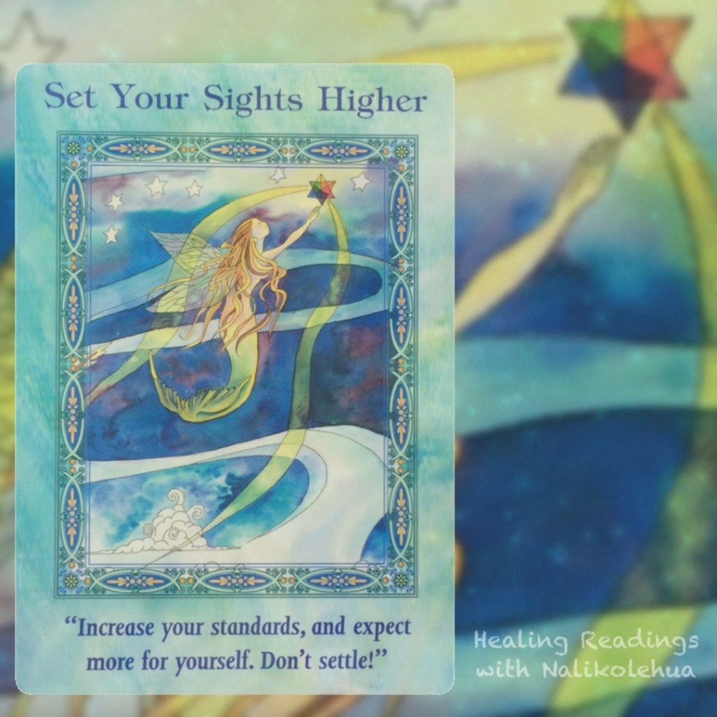 マジカルマーメイド＆ドルフィンオラクルカードより《もっと高い価値観》／Set Your Sights Higher from Magical Mermaids & Dolphins Oracle Cards