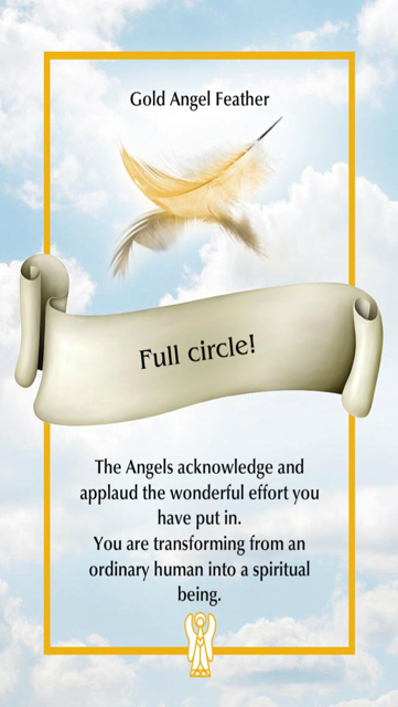 Full circle! フルサークル！　エンジェルフェザーオラクルカードより